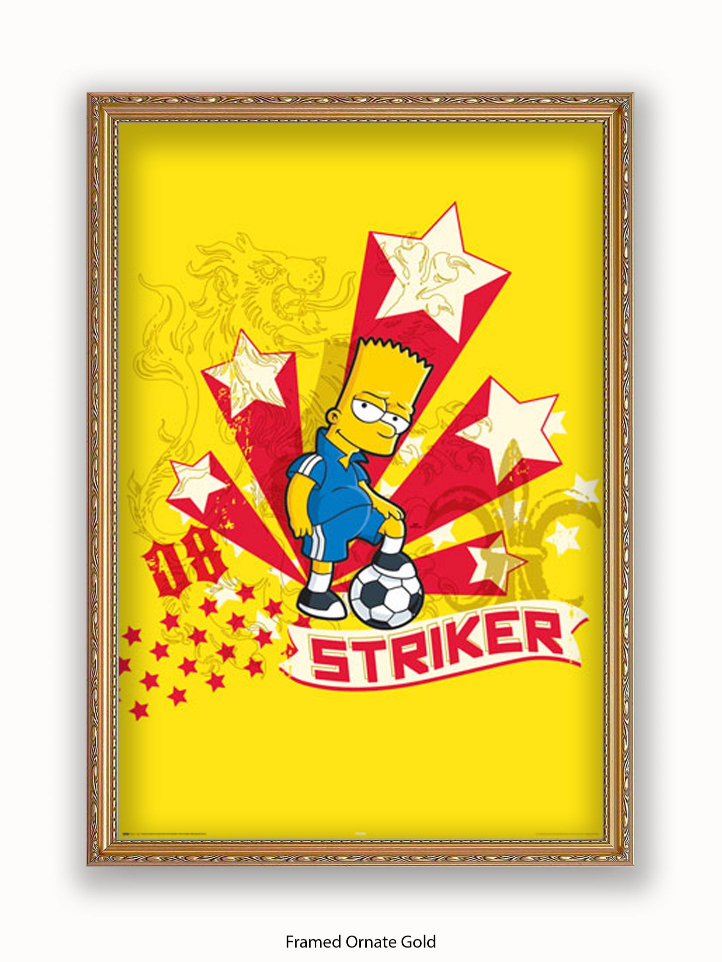 Simpsons  Bart  Striker Poster