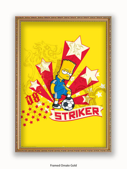 Simpsons  Bart  Striker Poster
