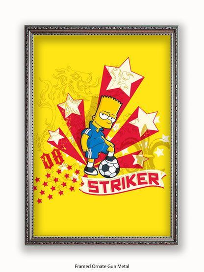 Simpsons  Bart  Striker Poster