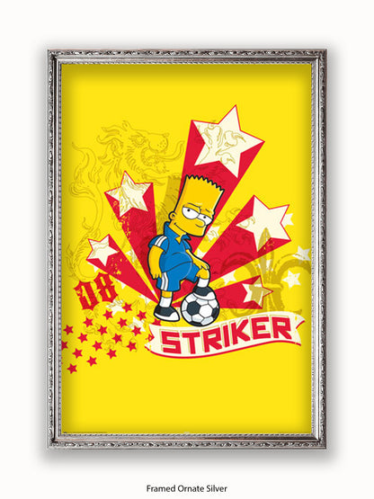 Simpsons  Bart  Striker Poster