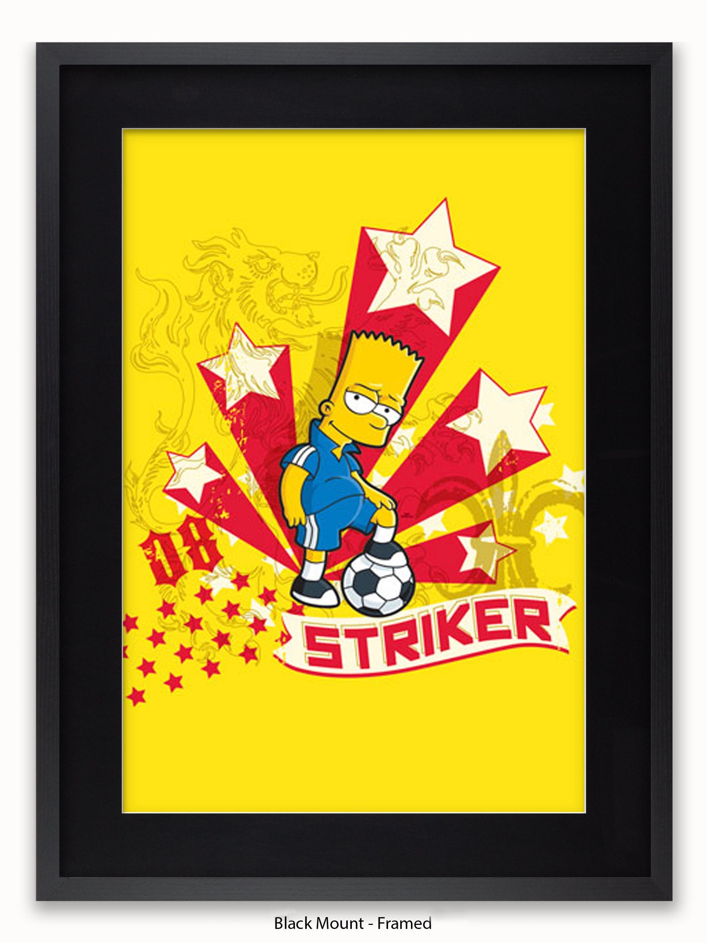 Simpsons  Bart  Striker Poster