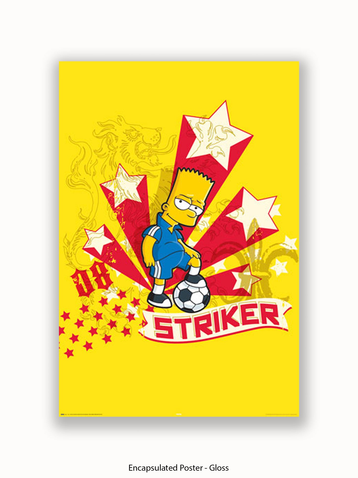 Simpsons  Bart  Striker Poster