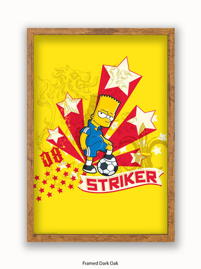 Simpsons  Bart  Striker Poster