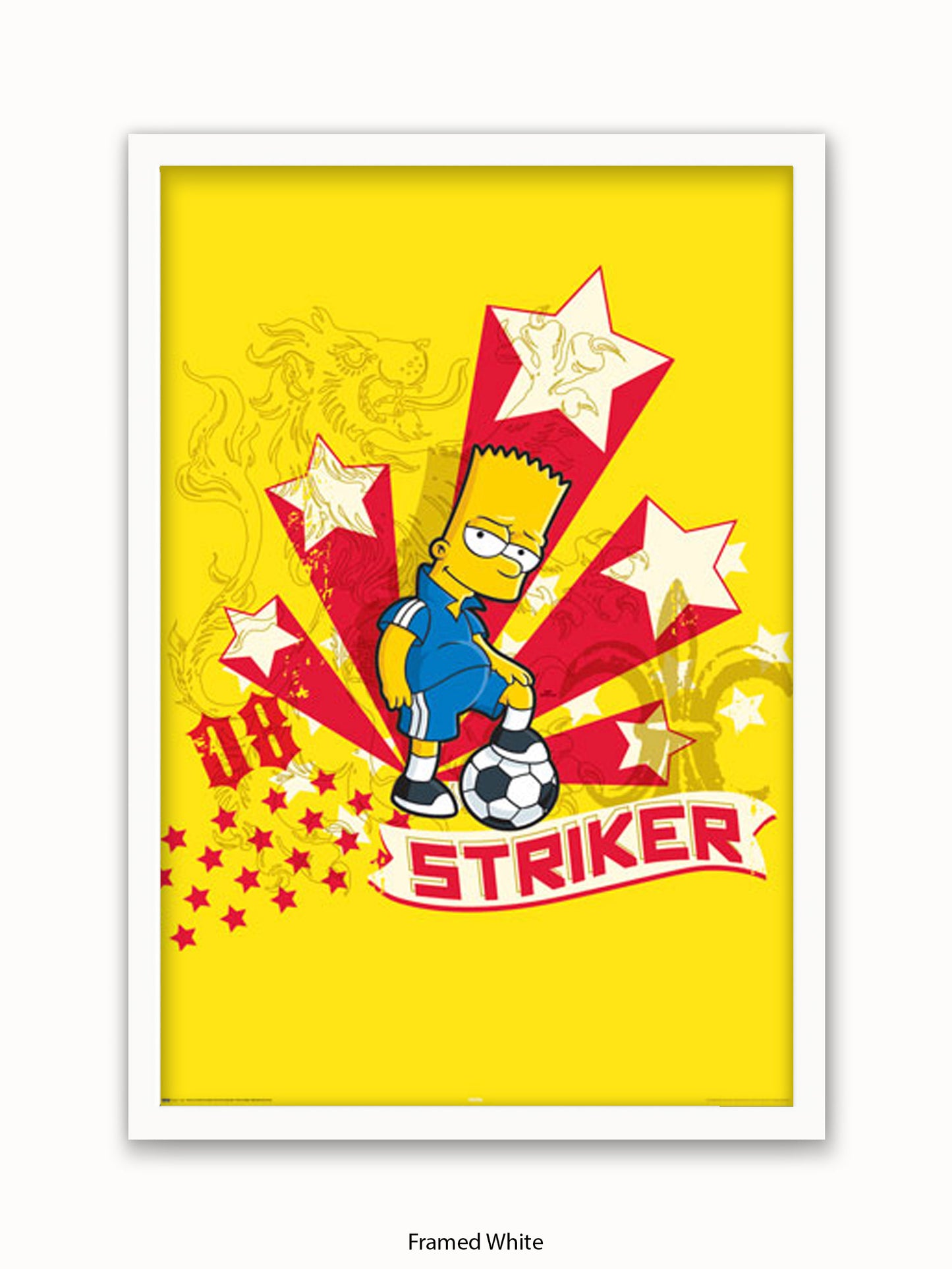 Simpsons  Bart  Striker Poster