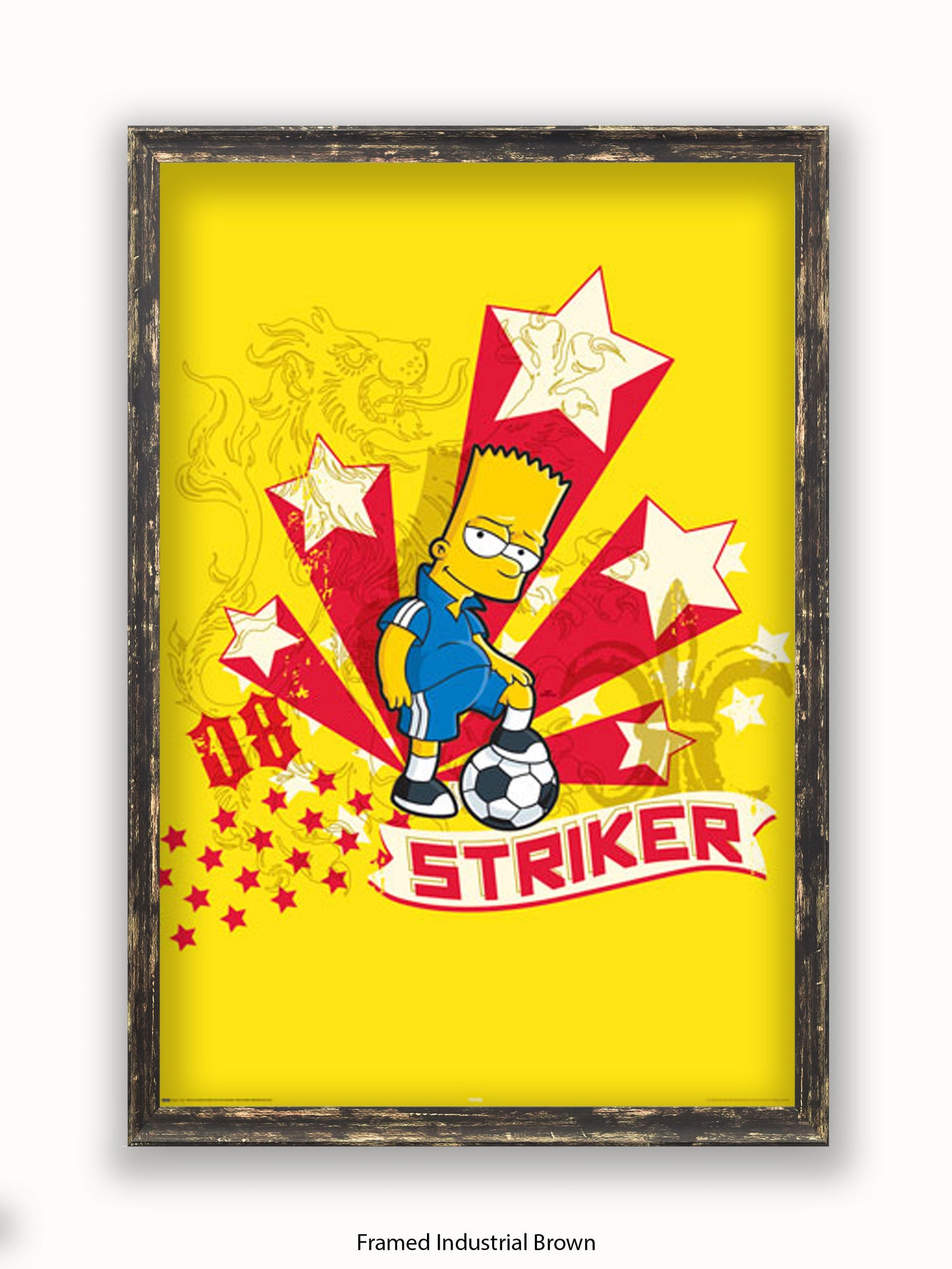 Simpsons  Bart  Striker Poster