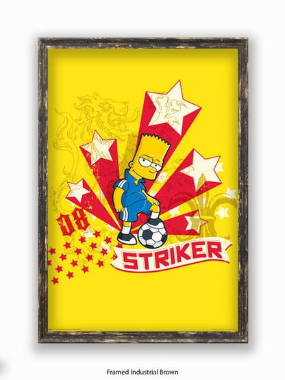 Simpsons  Bart  Striker Poster