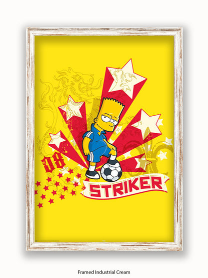 Simpsons  Bart  Striker Poster