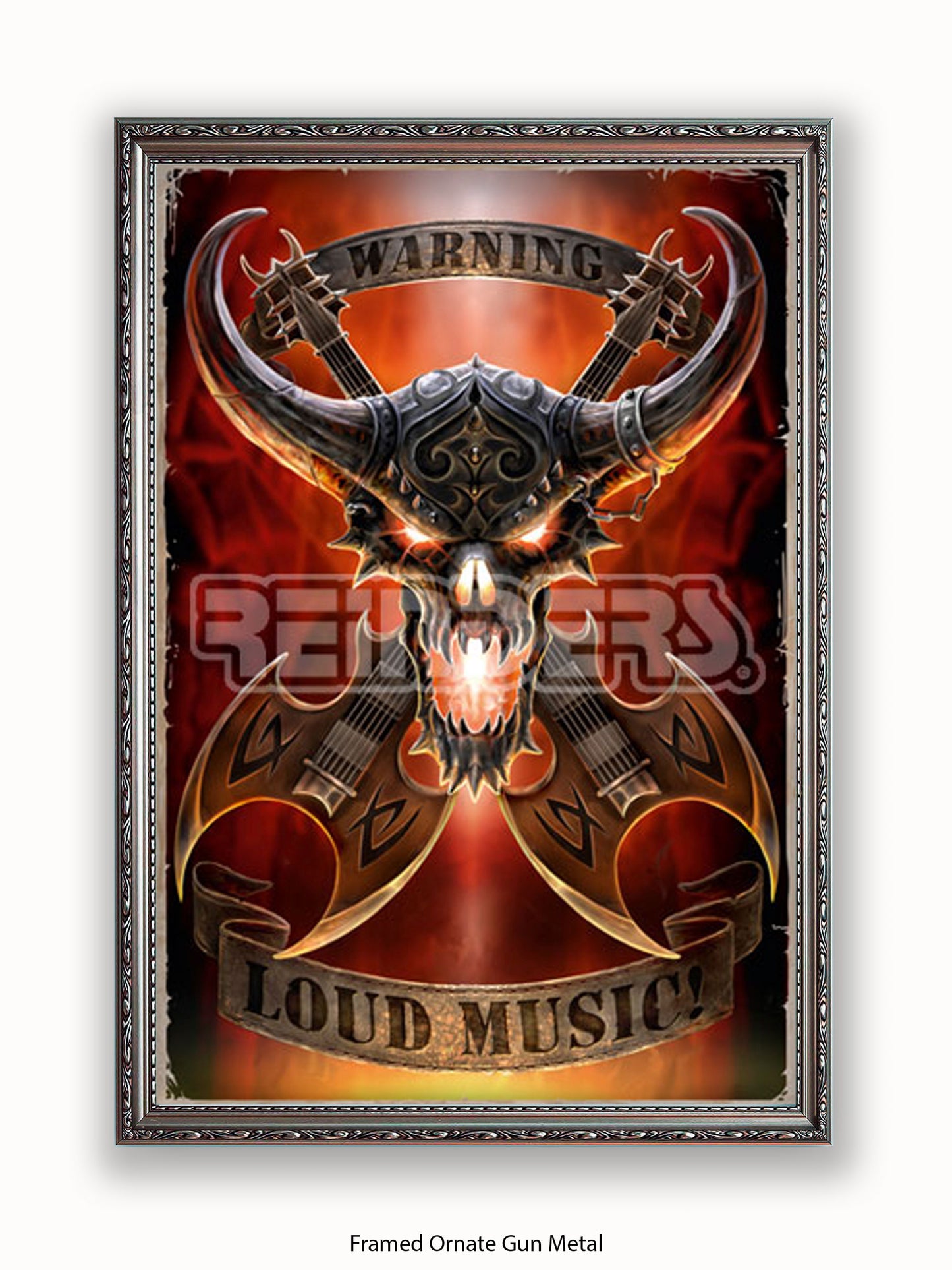 Anne Stokes Warning Loud Music Poster