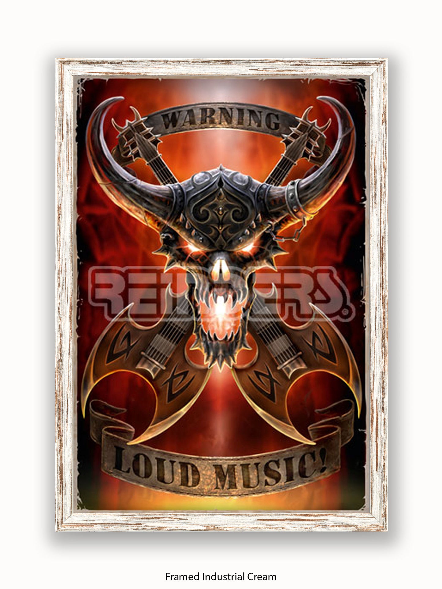 Anne Stokes Warning Loud Music Poster