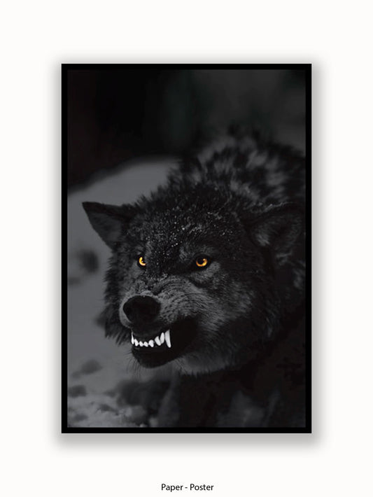 Prowling Wolf Poster