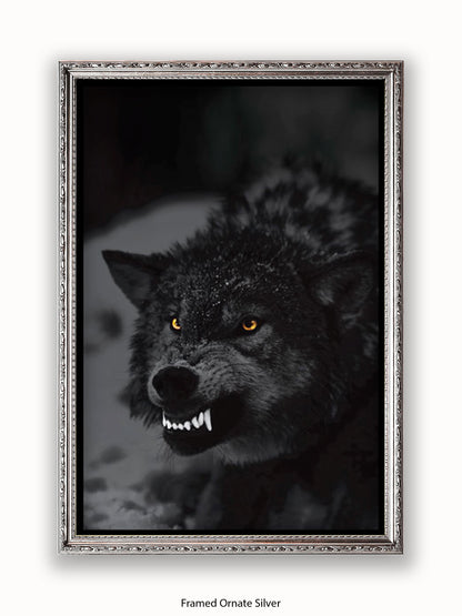 Prowling Wolf Poster