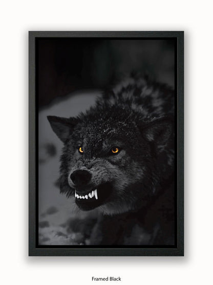 Prowling Wolf Poster