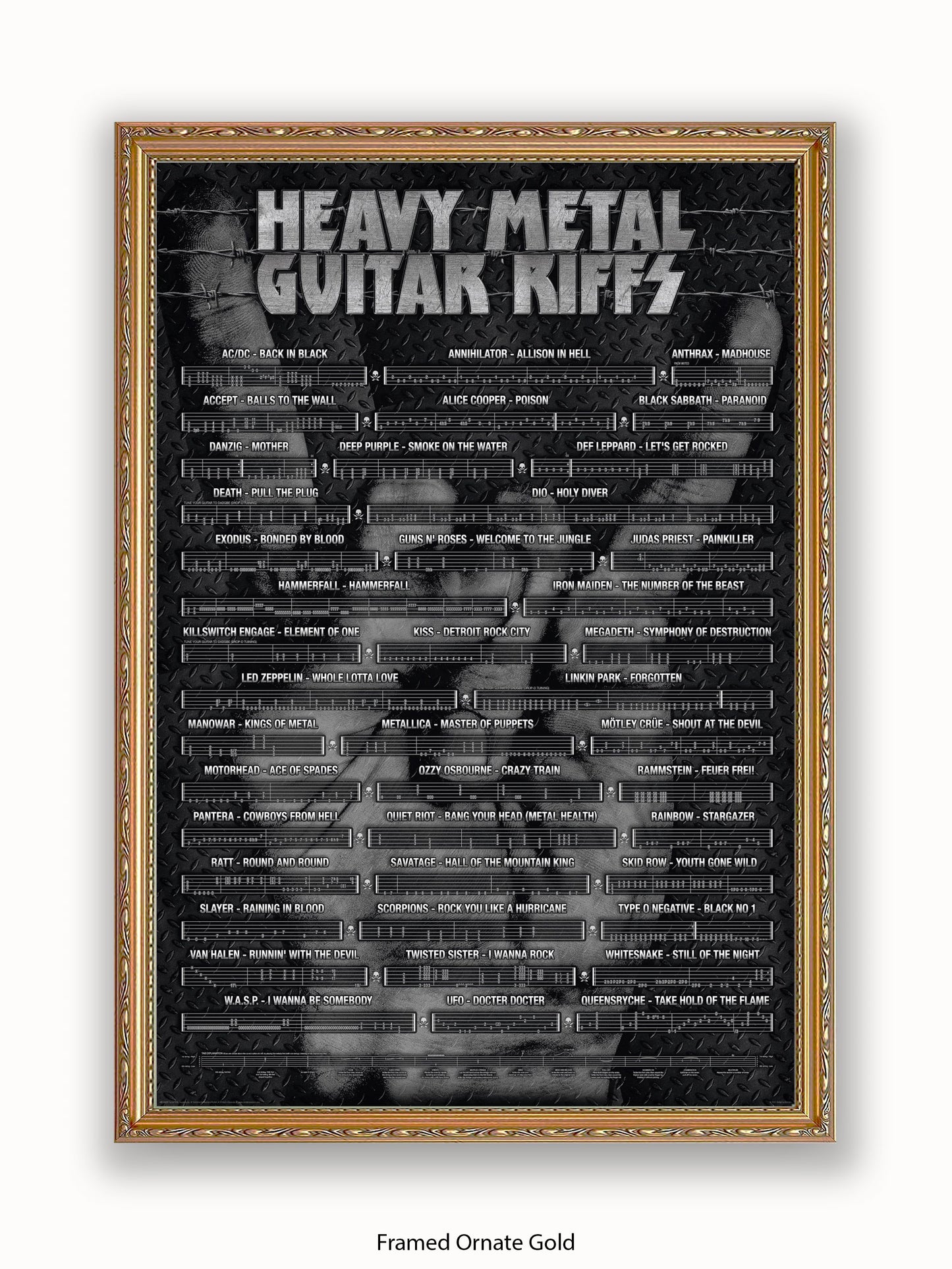 Heavy Metal Guitar Riffs Poster