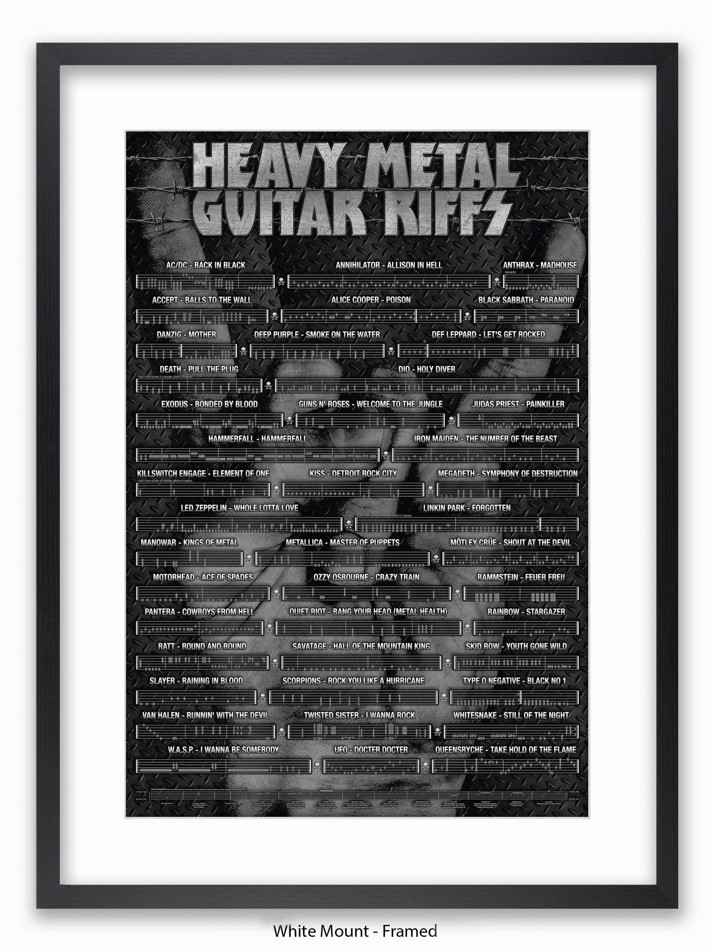 Heavy Metal Guitar Riffs Poster