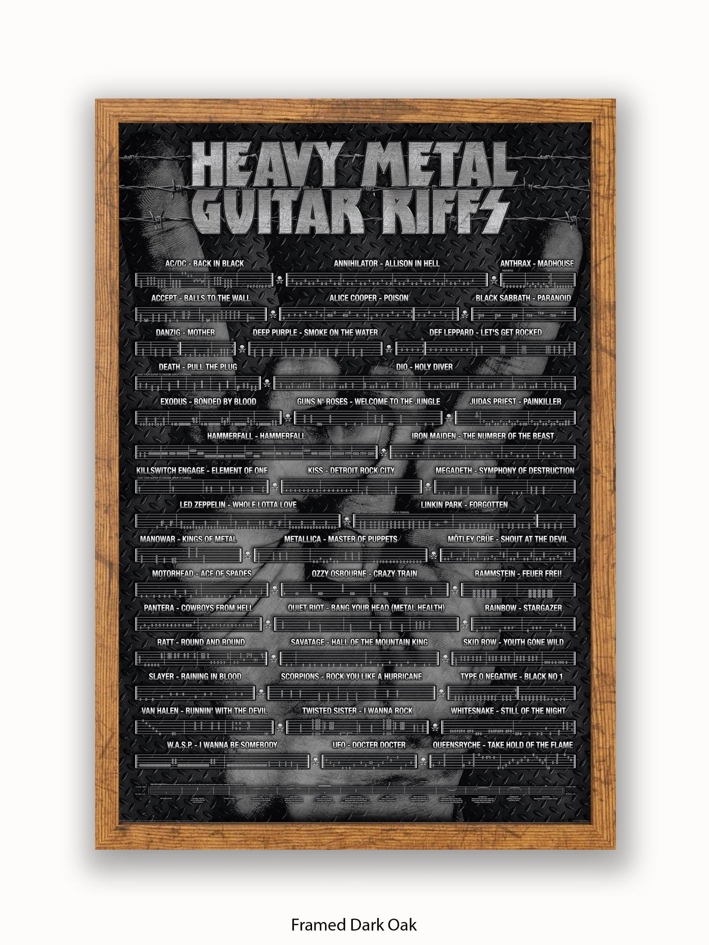 Heavy Metal Guitar Riffs Poster