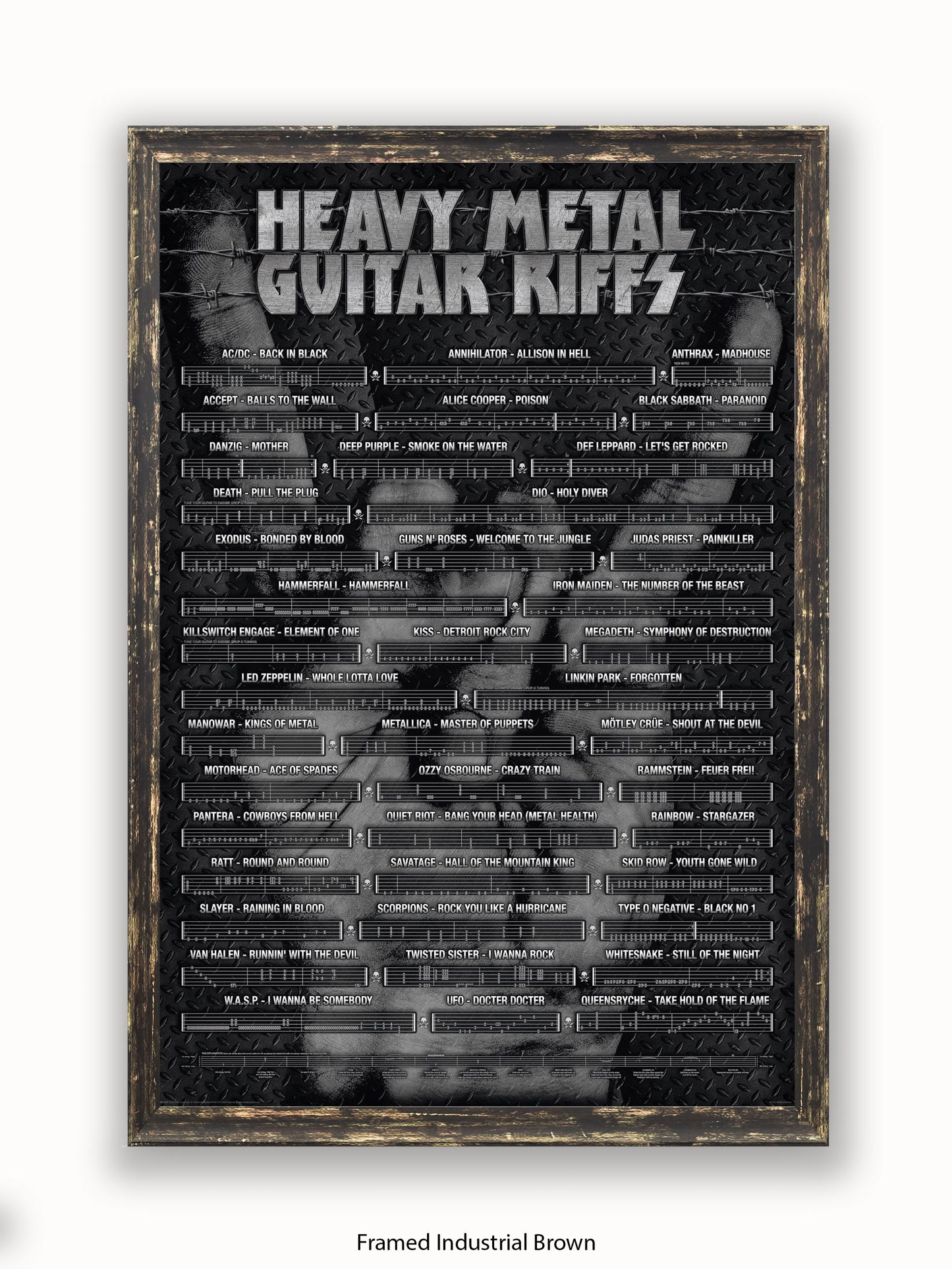 Heavy Metal Guitar Riffs Poster