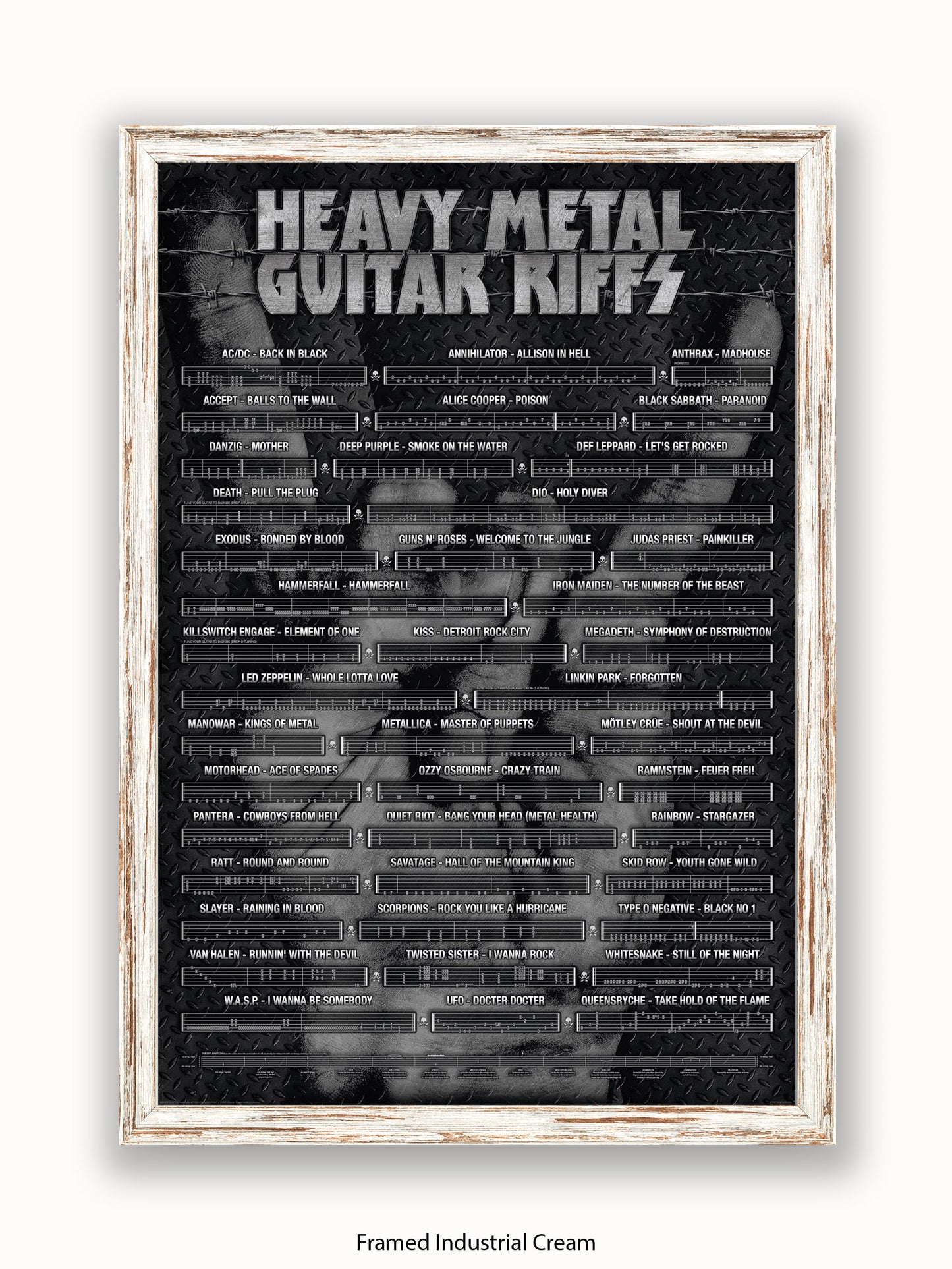 Heavy Metal Guitar Riffs Poster