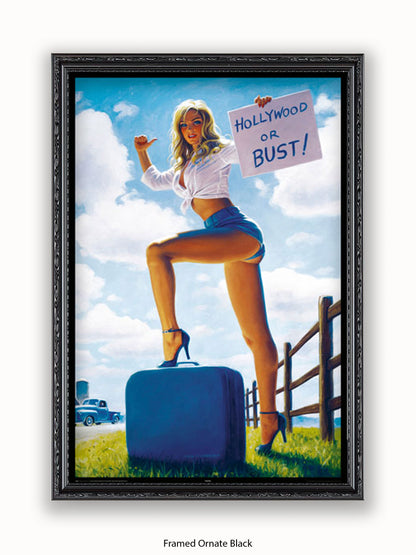 Hildebrandt Hollywood Or Bust Poster