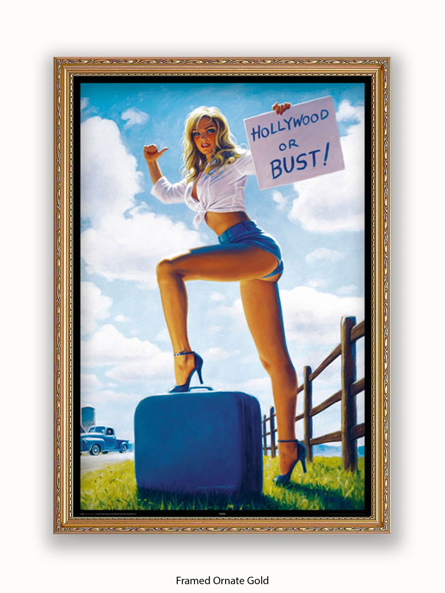 Hildebrandt Hollywood Or Bust Poster
