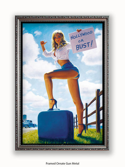 Hildebrandt Hollywood Or Bust Poster