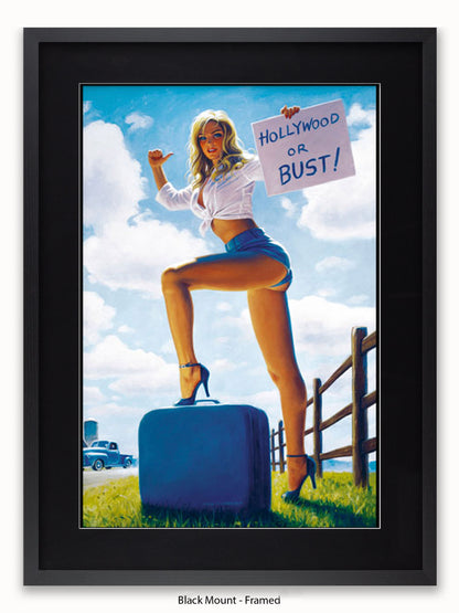 Hildebrandt Hollywood Or Bust Poster