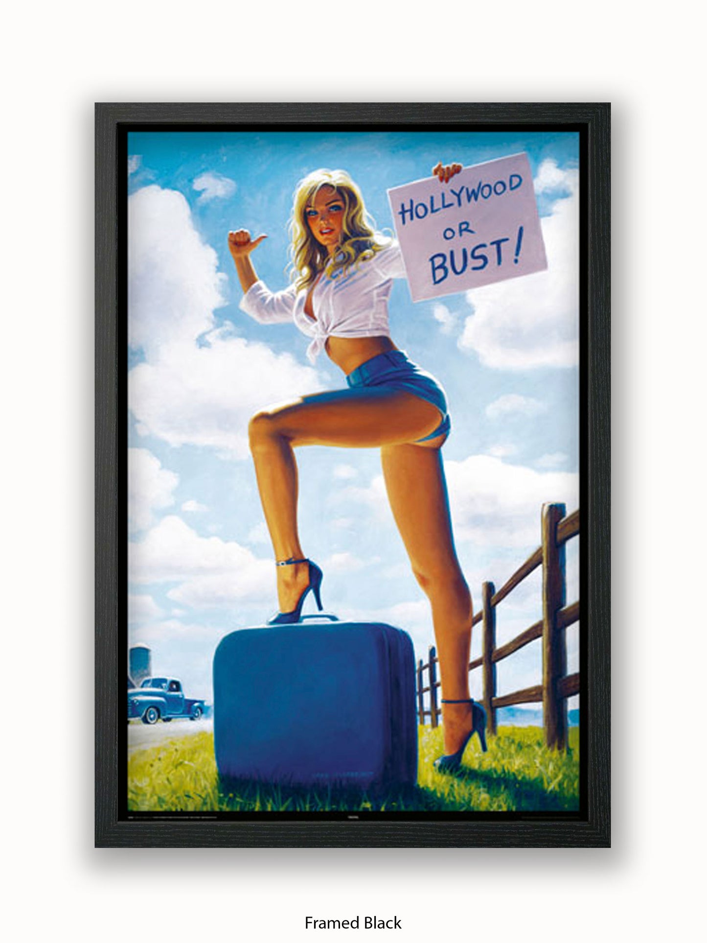Hildebrandt Hollywood Or Bust Poster