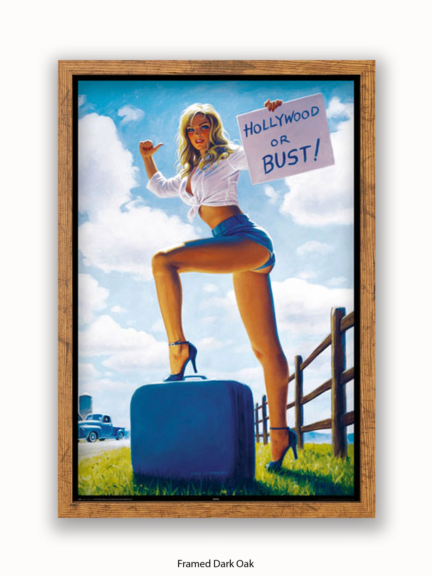 Hildebrandt Hollywood Or Bust Poster