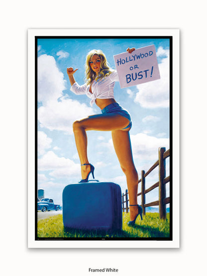 Hildebrandt Hollywood Or Bust Poster