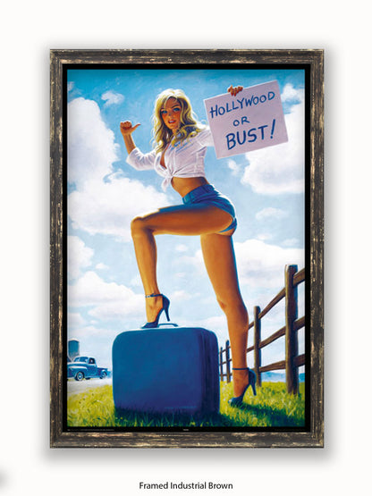 Hildebrandt Hollywood Or Bust Poster