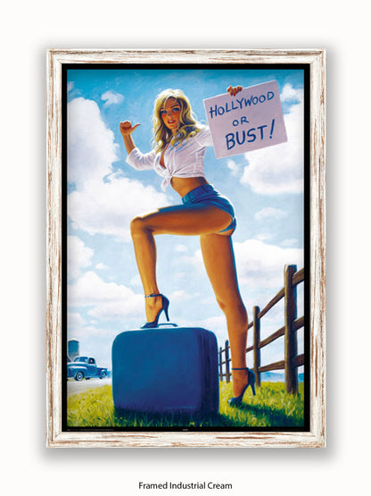 Hildebrandt Hollywood Or Bust Poster