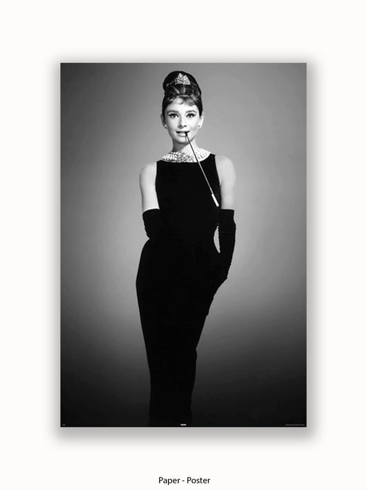 Audrey Hepburn Breakfast At Tiffany's Little Black Dress Poster