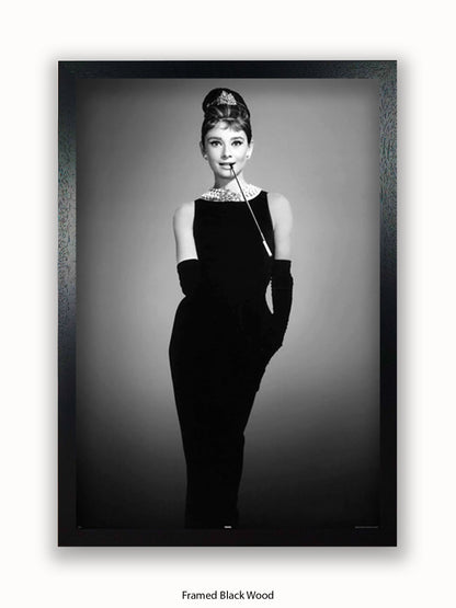 Audrey Hepburn Breakfast At Tiffany's Little Black Dress Poster