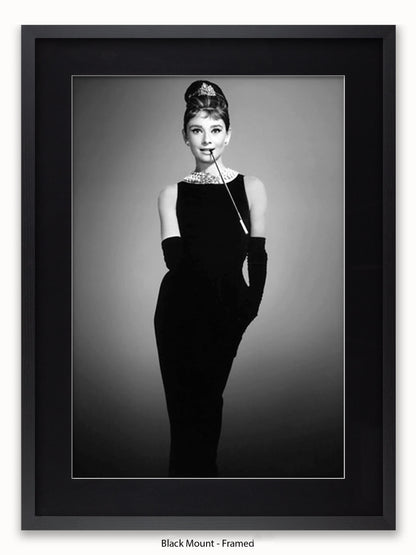 Audrey Hepburn Breakfast At Tiffany's Little Black Dress Poster