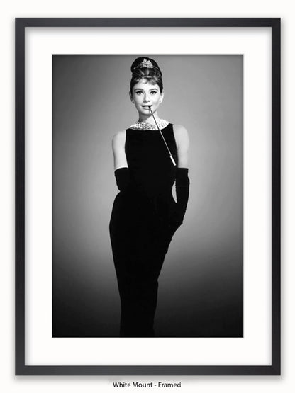 Audrey Hepburn Breakfast At Tiffany's Little Black Dress Poster