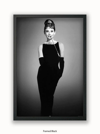 Audrey Hepburn Breakfast At Tiffany's Little Black Dress Poster