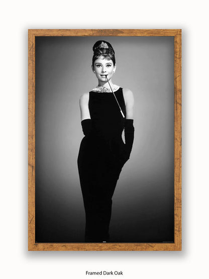 Audrey Hepburn Breakfast At Tiffany's Little Black Dress Poster