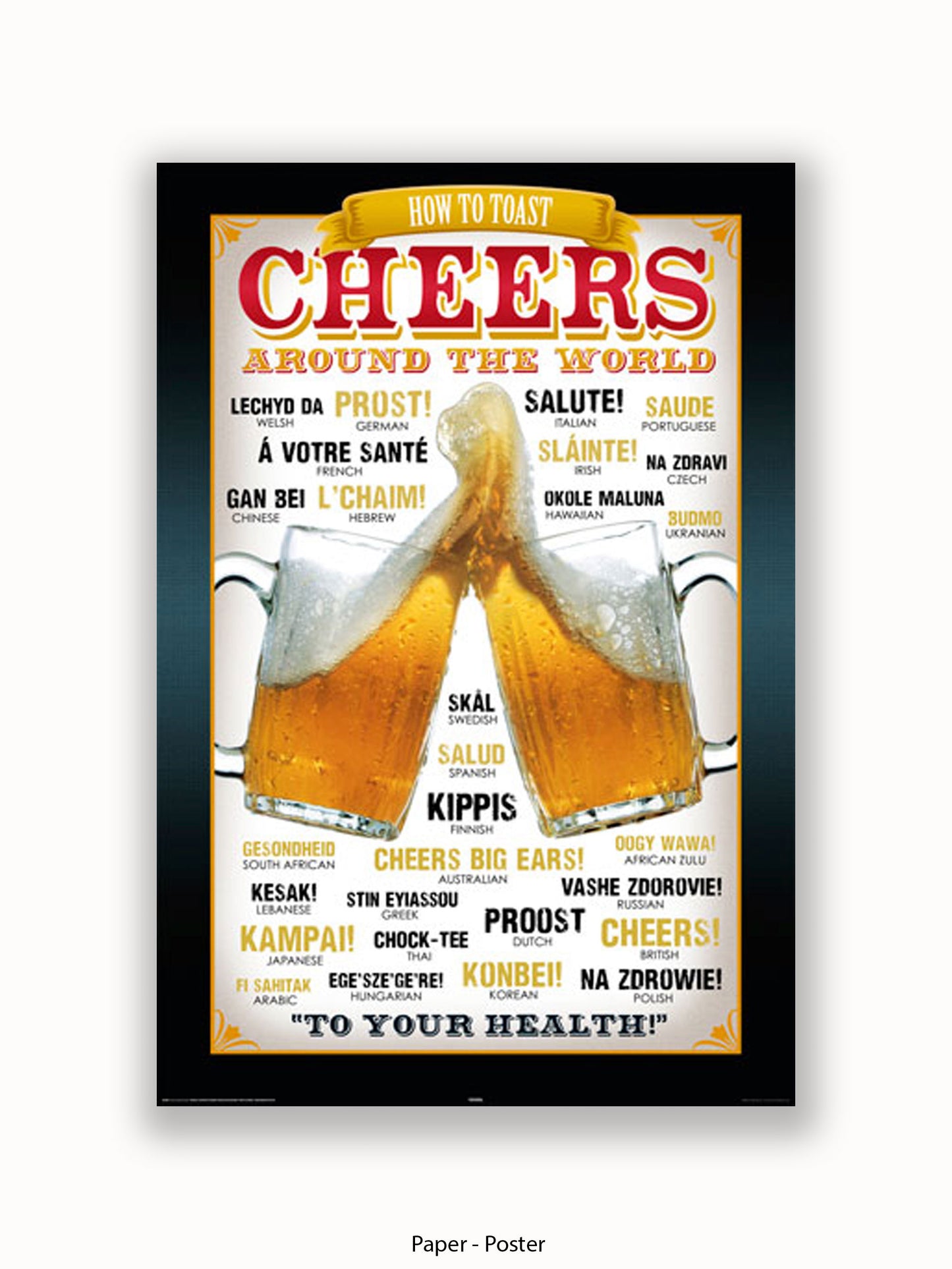 Cheers Around The World Poster