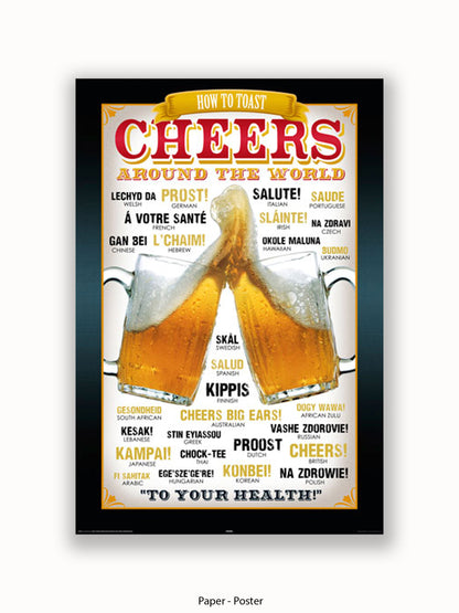 Cheers Around The World Poster