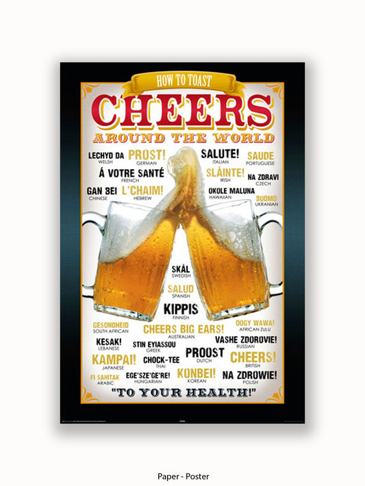 Cheers Around The World Poster