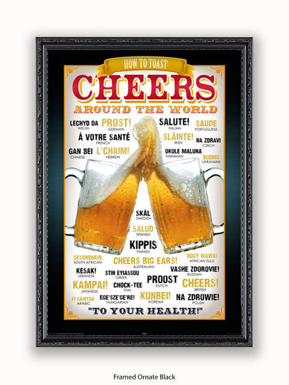 Cheers Around The World Poster