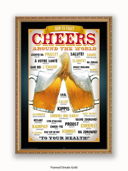 Cheers Around The World Poster