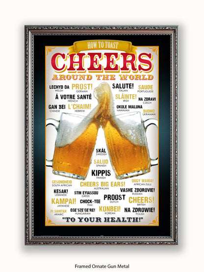 Cheers Around The World Poster