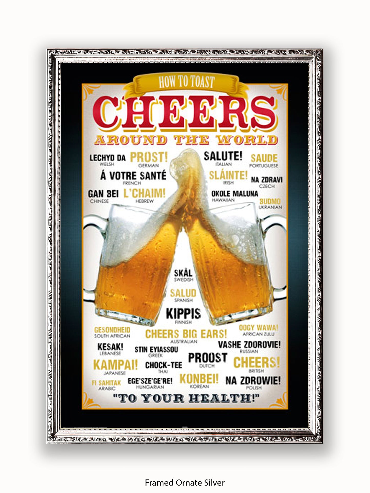 Cheers Around The World Poster