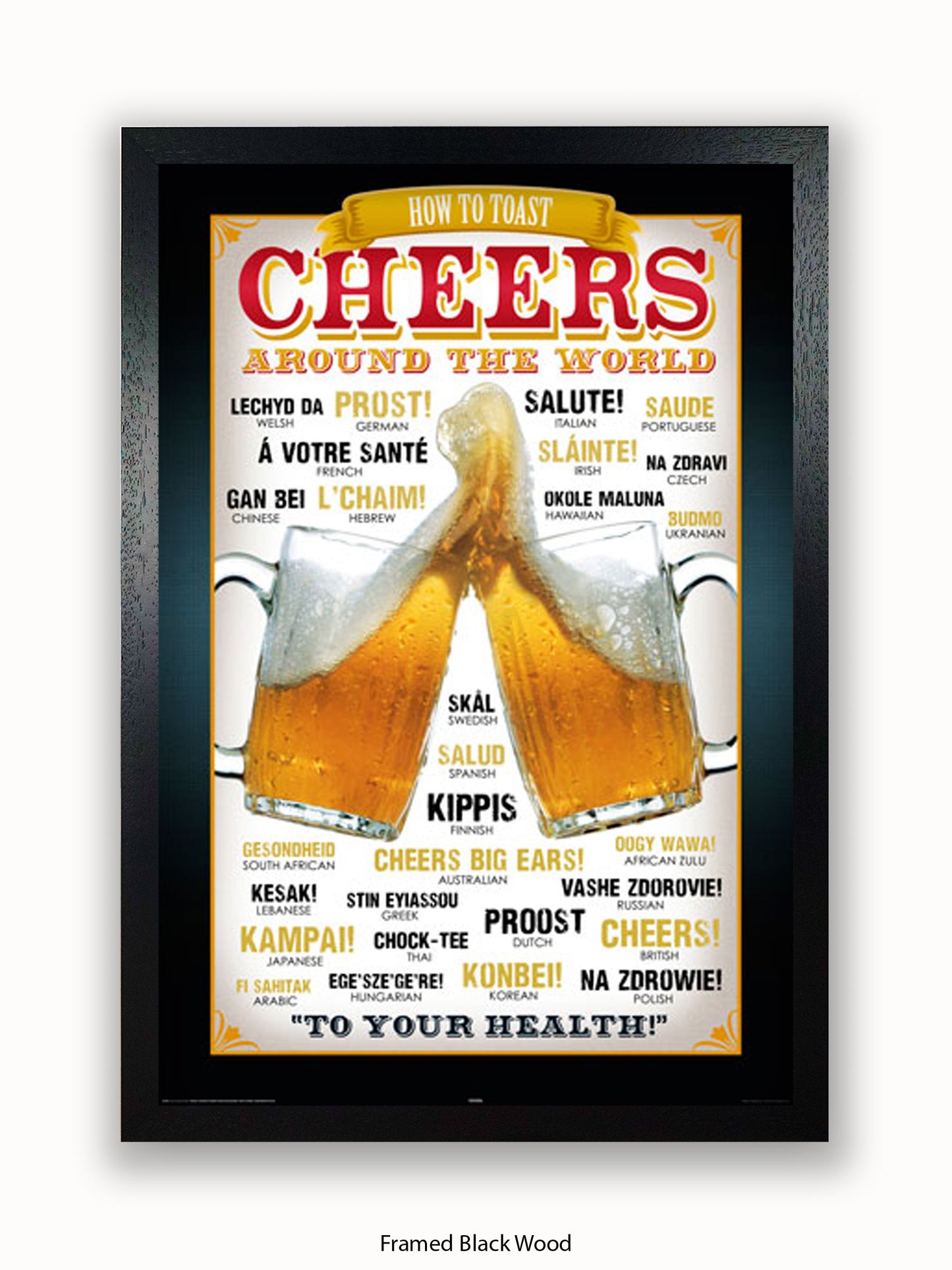 Cheers Around The World Poster