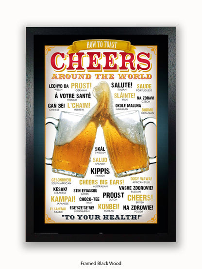 Cheers Around The World Poster