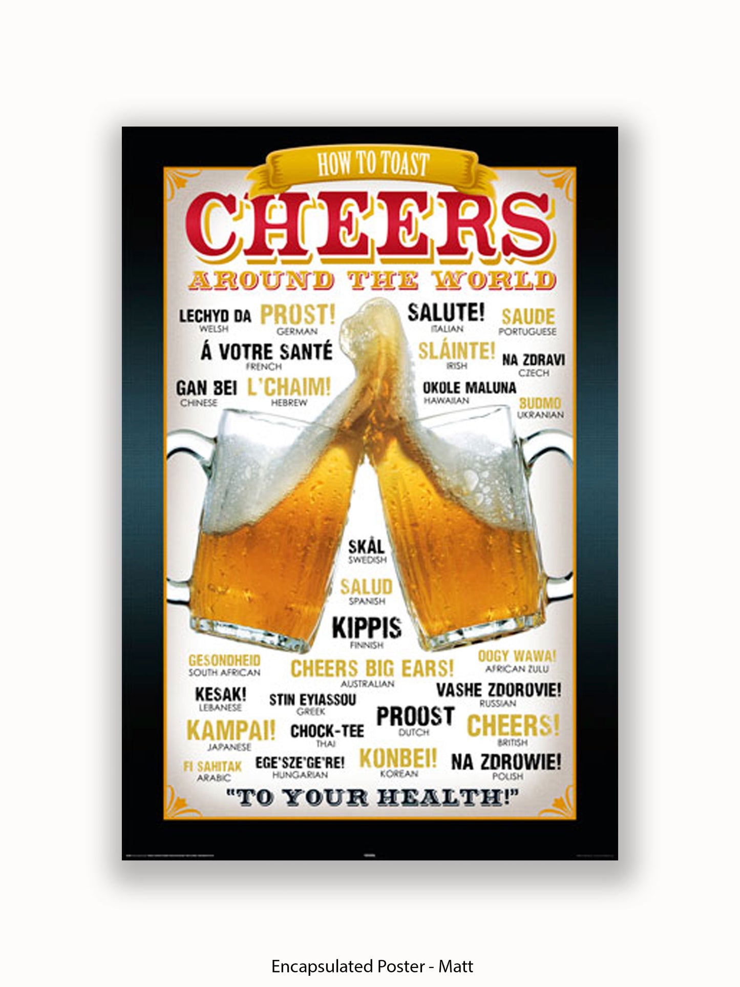 Cheers Around The World Poster