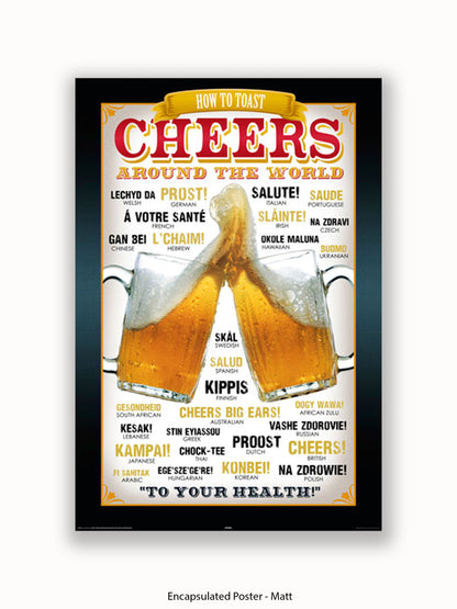 Cheers Around The World Poster