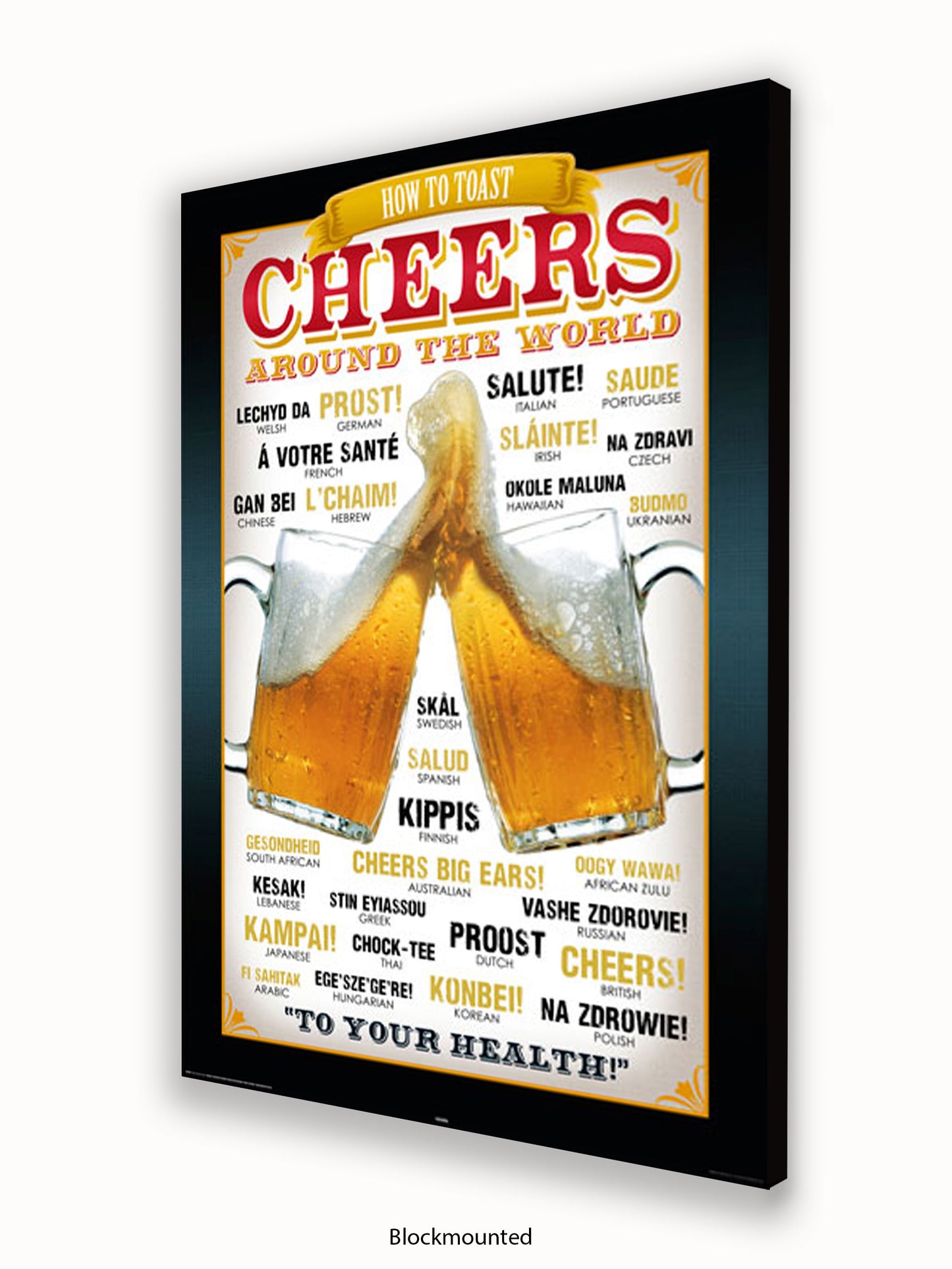 Cheers Around The World Poster