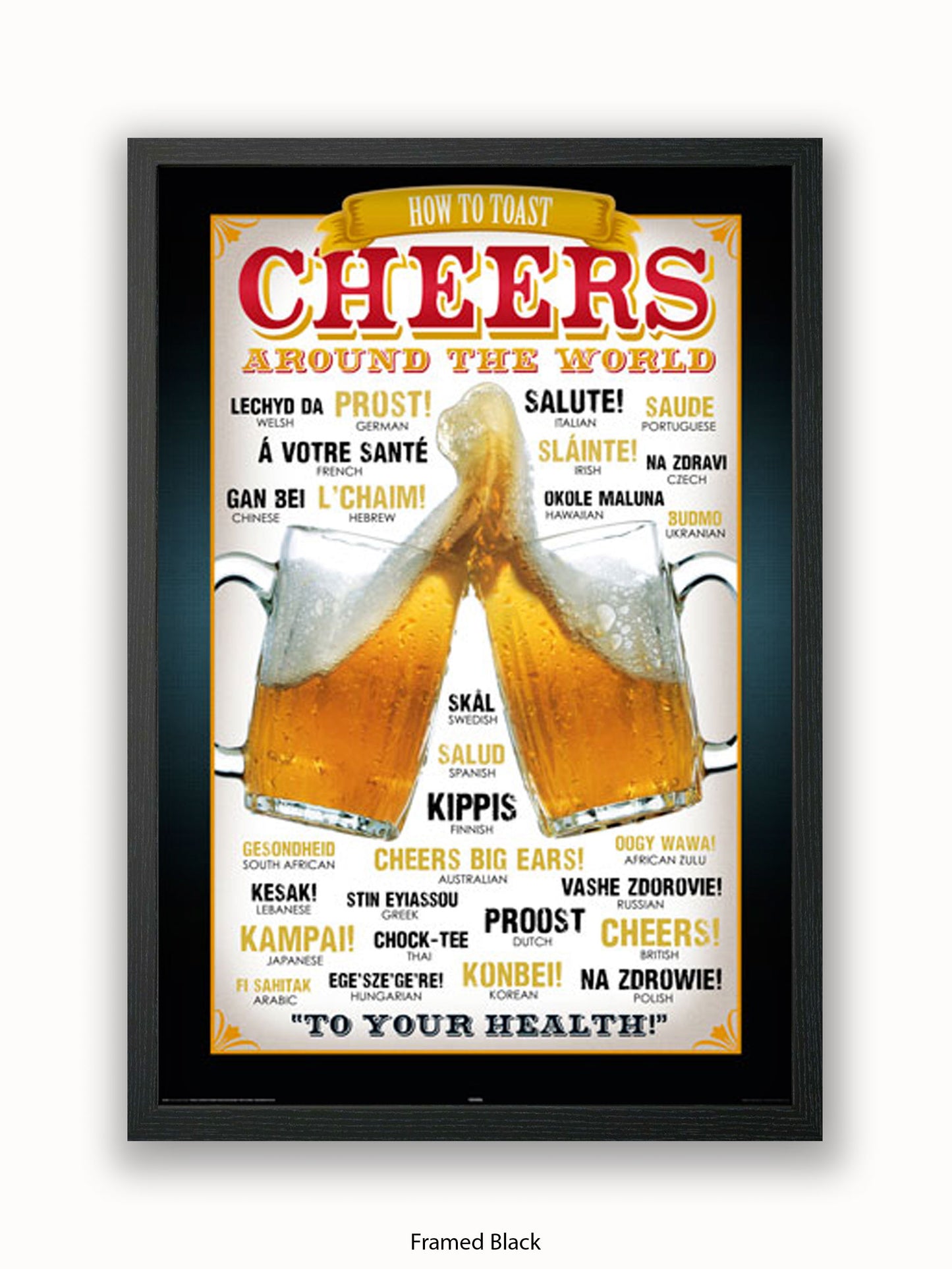 Cheers Around The World Poster
