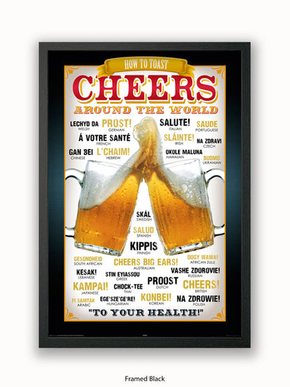 Cheers Around The World Poster